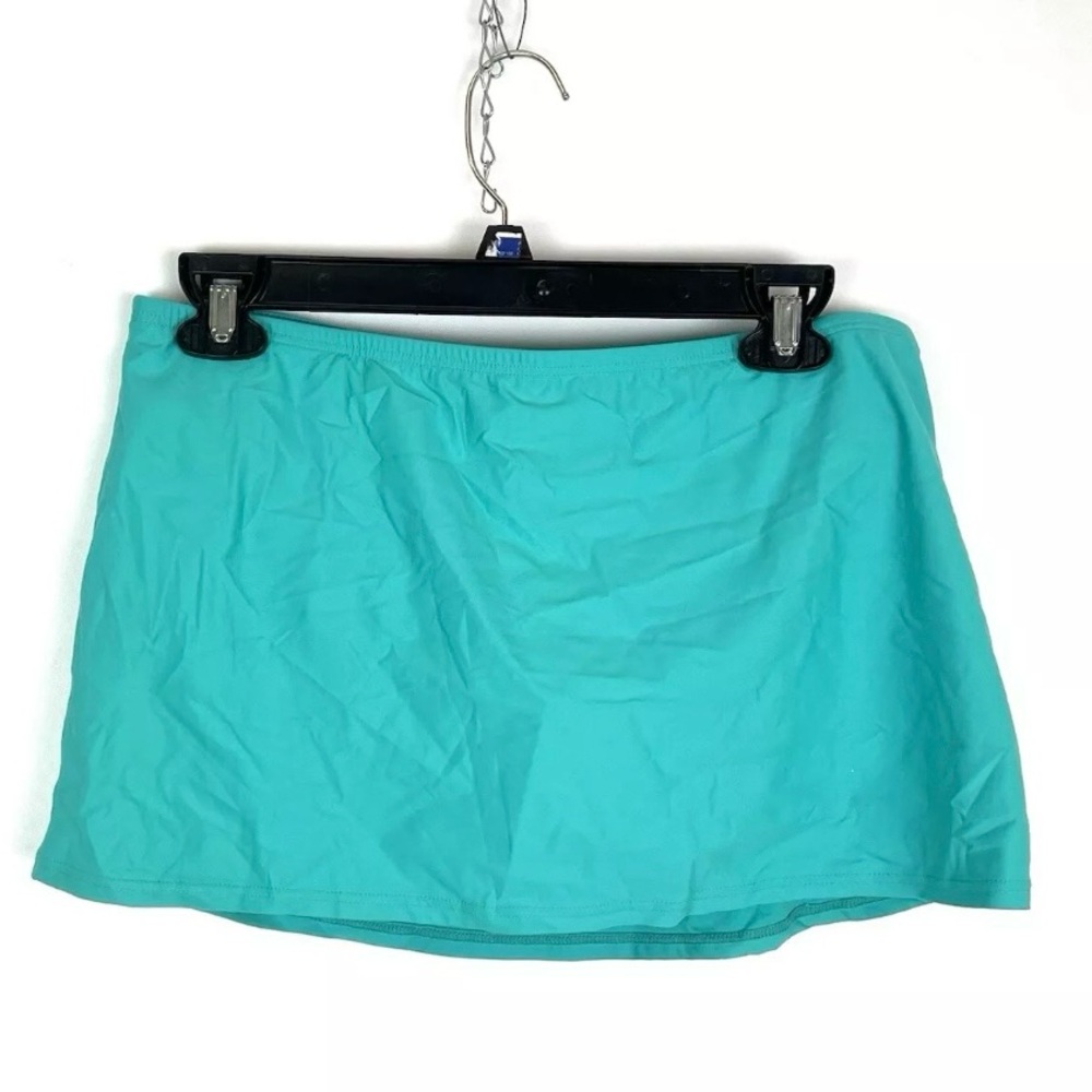 Turquoise Swim Skirt Bikini Bottom - Women's Swim
